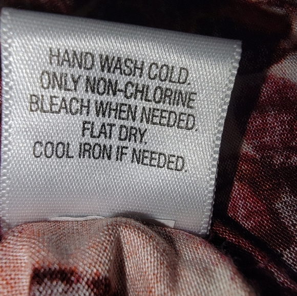 Simply Vera Vera Wang Pink and Brown Abstract Dress - Picture 7 of 8